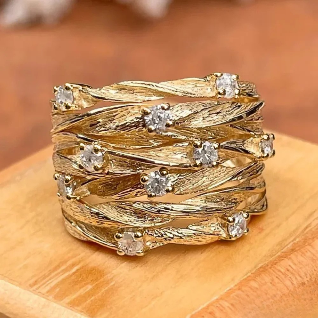 Gouden vintage ring