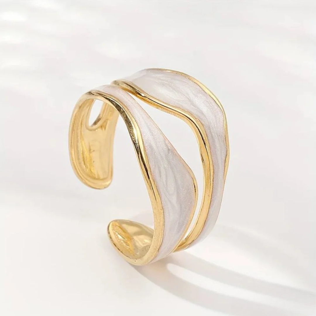 Vintage witgouden ring