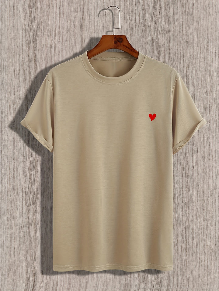 Heart l Casual T-Shirt l Hartprint voor heren