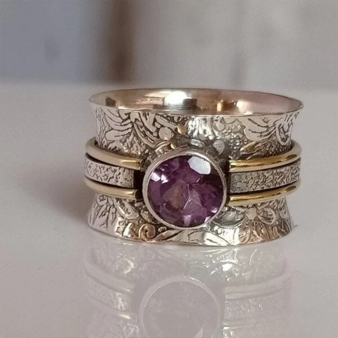 Boheemse kristallen meditatie ring