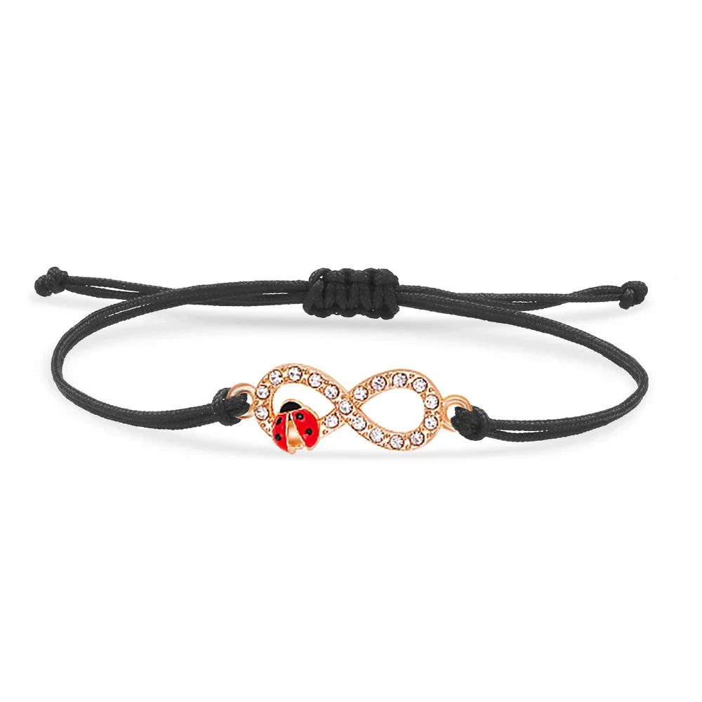 Lieveheersbeestje infinity armband