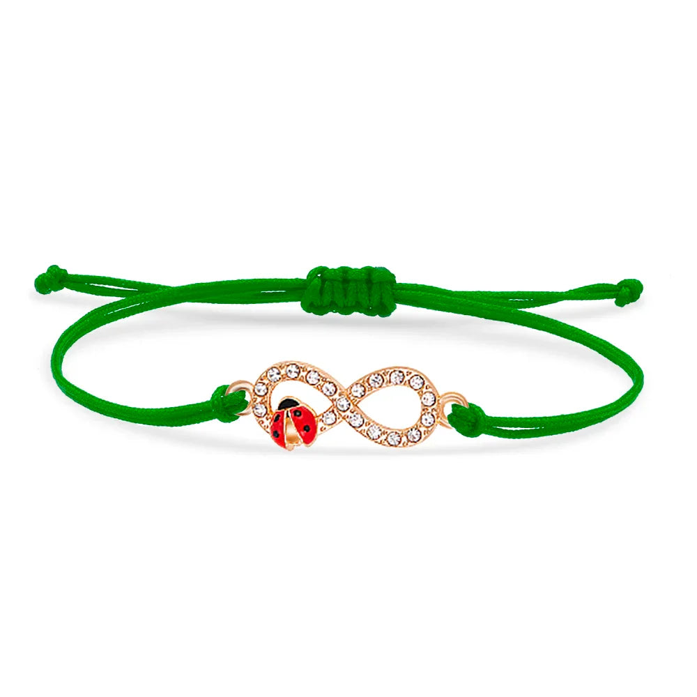 Lieveheersbeestje infinity armband
