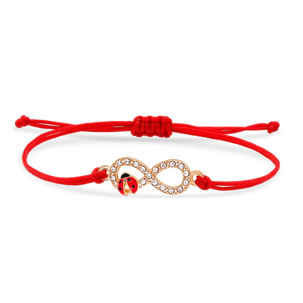 Lieveheersbeestje infinity armband