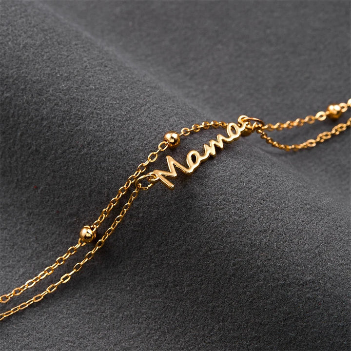 Mama stainless steel armband
