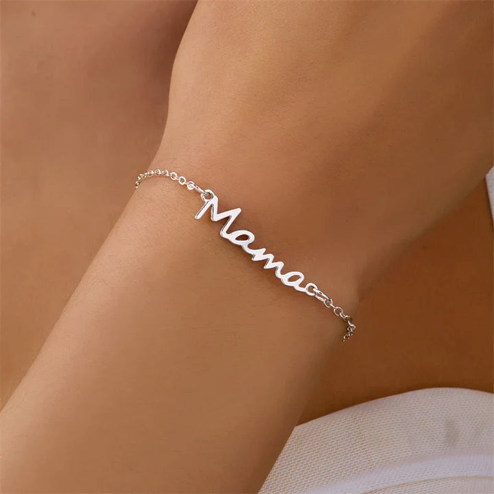 Mama stainless steel armband