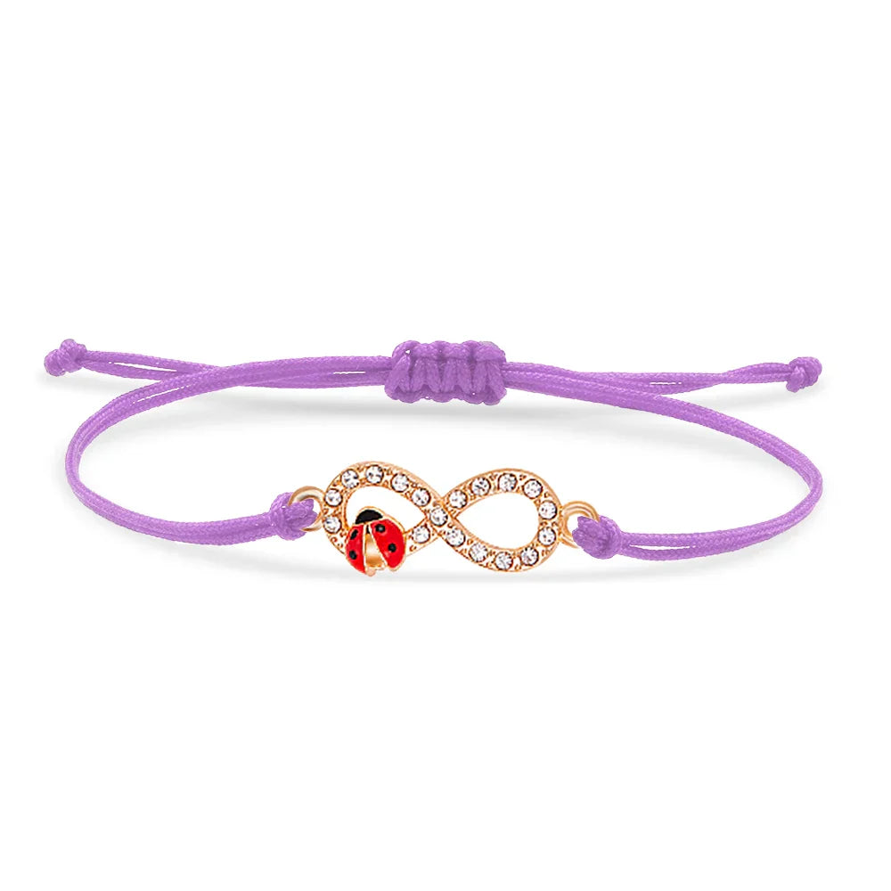 Lieveheersbeestje infinity armband