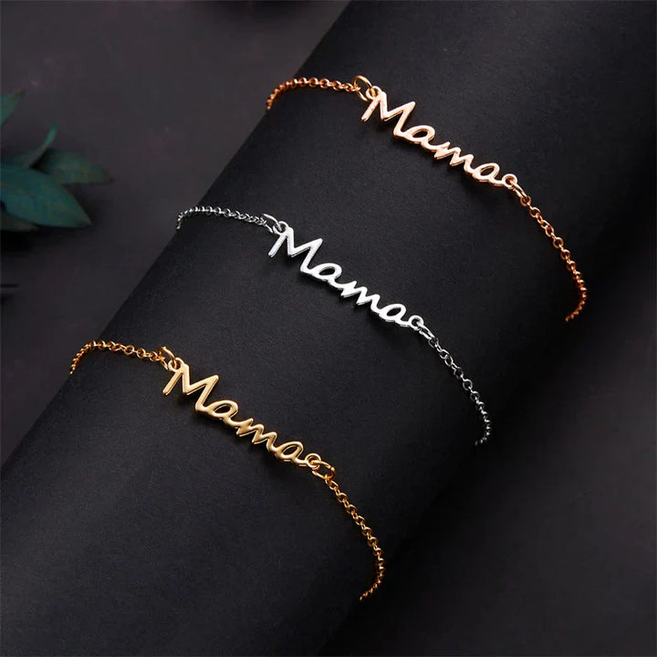 Mama stainless steel armband