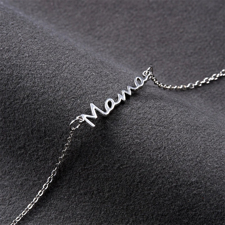 Mama stainless steel armband