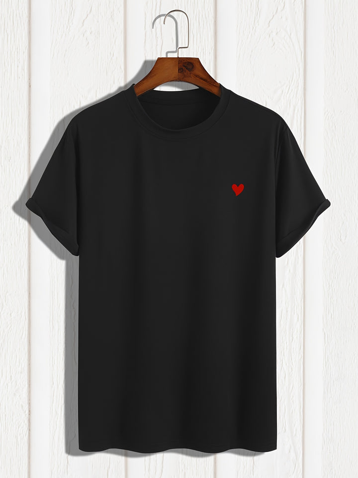 Heart l Casual T-Shirt l Hartprint voor heren